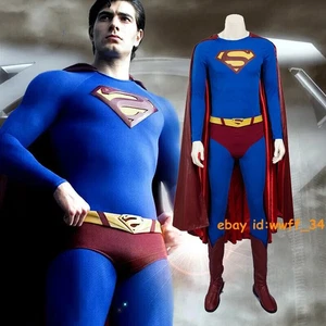 Superman Returns Clark Kent Superman Cosplay Costume Outfit Adult Costume Lot - Picture 1 of 13