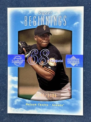 2002 Upper Deck Sweet Spot #107 Nelson Castro Giants /1300 - Image 1 of 2