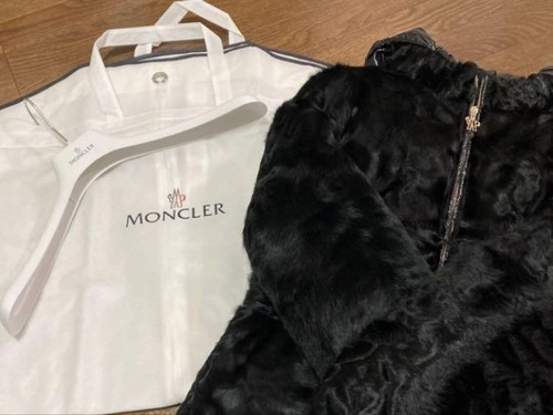 Moncler Piumino Capra Coniglio Nero 1 Donna M Edizione Limitata Raro Modello Piumino