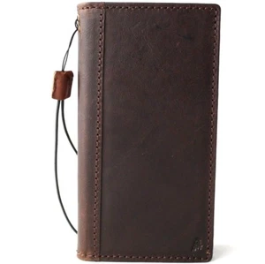 Genuine leather Case For Huawei Mate 20 Pro wallet book rubber strap handmade ID - Picture 1 of 8