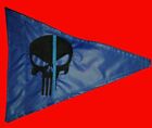 12"x 18" triangle bleu vies matière punisseur drapeau de sécurité VTT Jeep UTV couché 