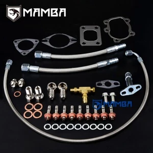 Universal Turbo Oil & Water Line Gasket Install Kit CA18DET S13 TB25 14411-44F01 - Picture 1 of 7