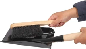 YSAMAX Metall Aschenschaufel mit Bürste, Kohlenschaufel mit Holzgriff - Bild 1 von 4