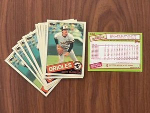 1985 Topps TIFFANY Set (15) SCOTT MCGREGOR #550 cards LOT ORIOLES ** MINT ** - Picture 1 of 1