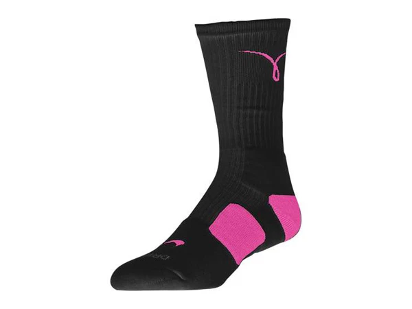 Nike Elite Crew Basketball Socks  Black Pink MEDIUM  Cancer Awareness 4512-066 - Image 1 of 1