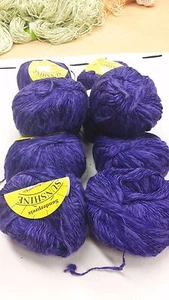 Lana para tejer lana de punto | morado 500gr algodón/vis/ calcetines de punto 1200m   - Imagen 1 de 7