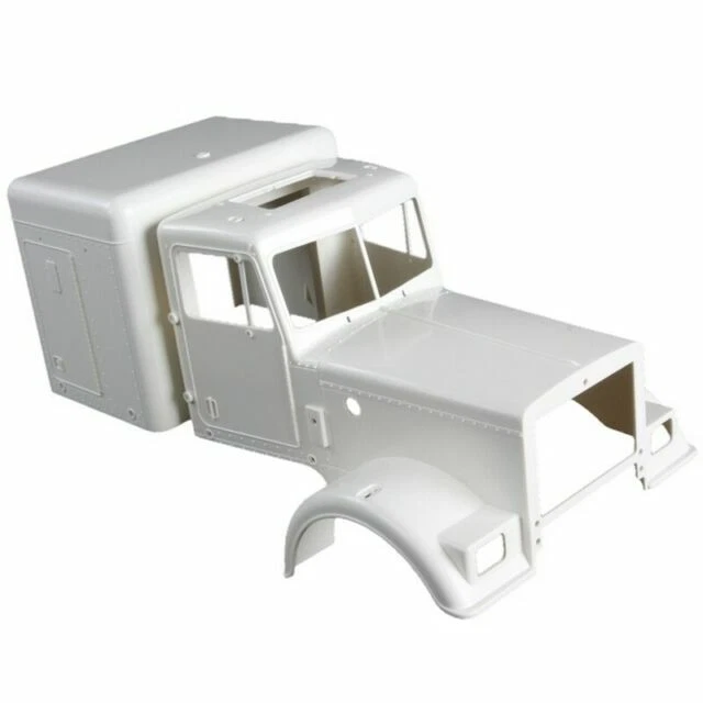 Tamiya 1/14 Scale Grand Hauler Tractor Body Shells, White - 0335129