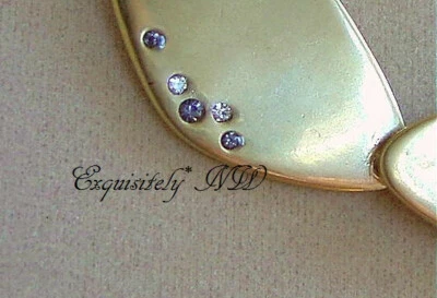 Kenneth Cole Geométrico Diamante Negro Cristal Hielo REVERSIBLE Collar Oro Collar Foto 1 de 4