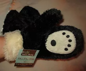 Cálido Buddy Mittens PATAS DE OSO NEGRO adulto HOMBRE MUJER felpa disfraz guantes de conducción - Imagen 1 de 4