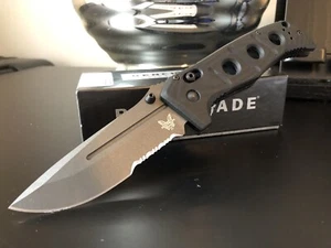 Benchmade ADAMAS Knife Black Class 275SGY-1 Cruwear AXIS Sibert Tactical Militar - Picture 1 of 8