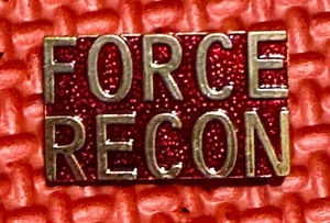Vintage  MILITARY  PIN  USMC Force Recon  R4-2 - Picture 1 of 1