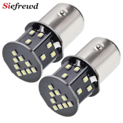 2X 6V 6 Volt Auto LED BAY15D 1157 P21/5W Lampe Weiß 24 SMD Rücklicht Bremslicht - Bild 1 von 4