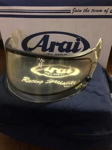 ARAI GP-5 DUAL PANE HELMET SHIELD #1327- Yellow BRAND NEW Old Stock - Picture 1 of 4