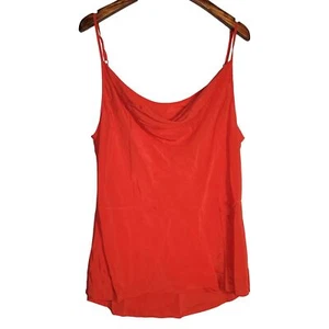 Women's Size XL Silk Red Sleeveless Camisole Tank Top Adjustable straps SAF185 - Picture 1 of 4