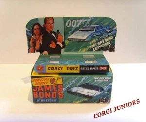 CORGI JUNIORS - JAMES BOND LOTUS ESPRIT- Display/ Reproduction box & tray ONLY. - Picture 1 of 6