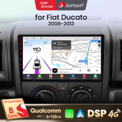 128GB Für Fiat Ducato 2007-2023 Carplay Android 13 Autoradio GPS Navi WIFI DAB+ - Bild 1 von 4