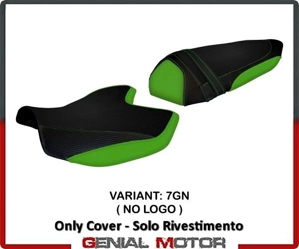 Funda sillín asiento Amatrice 2 verde (GN)T.I. para Kawasaki Z 750 2007 > 2012 Foto 1 de 2