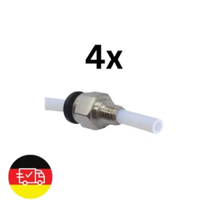 4x PC4-M6  Steckverbinder 3D-Drucker Pneumatik PTFE Verbinder Push Fit - Sparset - Afbeelding 1 van 4