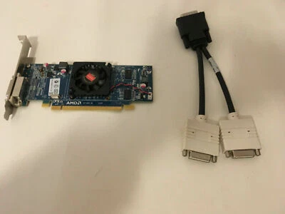 AMD Radeon Graphics Video Card 512MB XF27T 0XF27T WITH Dual DVI CABLE - Image 1 of 4