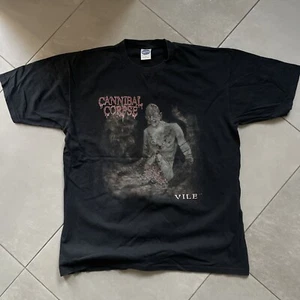 Cannibal Corpse Vile Vintage T Shirt 90s Death Metal Gore Sz XL Morbid Death - Zdjęcie 1 z 3