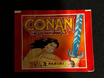 PACKET POCHETTE PANINI CONAN AVENTURIER ADVENTURER DISNEY 1994 SEALED RARE - Photo 1/2