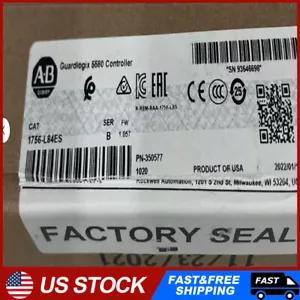 New Factory Sealed Allen-Bradley 1756-L84ES SER B GuardLogix 5580 Controller - Picture 1 of 3