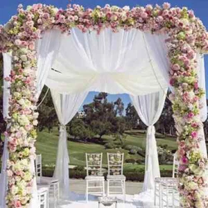 Voile Fabric 59 And118 Inches Wide Three colour wedding Event Ceiling Drapes  - Picture 1 of 22