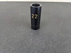 #bj540 Matco Tools USA NEW CDP22M2 1/2” Drive 22mm Deep Impact Socket 12 Point - Picture 1 of 10