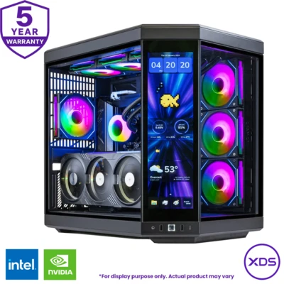 XDS PRO GAMING Gaming PC Intel Core i9-14900K, 16GB RTX 5080, 128GB DDR5, 2TB NVMe SSD, Win 11