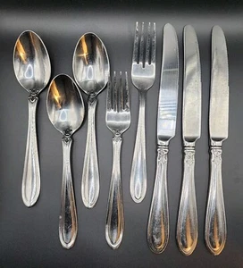 Oneida ROYAL MANOR Stainless 18/10 Vietnam Lot Of 8 - Picture 1 of 5