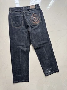 Vintage Herren Jeans RocaWear bestickt Logo Taschen schwarz Größe 36 - Bild 1 von 10