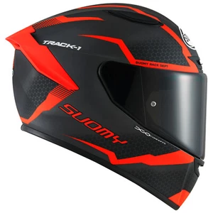 Suomy Track-1 Helmet - Reaction Matte Anthracite/Red - Choose Size - Picture 1 of 9