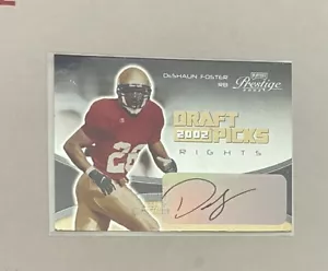 DeShaun Foster 2002 Prestige Draft Picks Rights Rookie Auto Autograph UCLA /50 - Picture 1 of 4