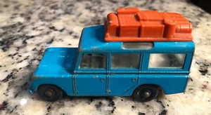 MATCHBOX #12 LAND ROVER SAFARI POWDER BLUE CAMPER LESNEY ENGLAND RARE VERY NICE - Picture 1 of 6