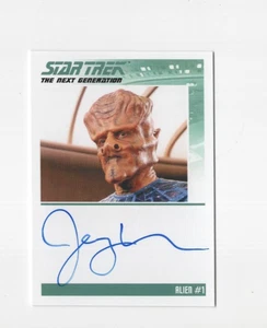 JERRY RECTOR AUTO 2022 STAR TREK NEXT GENERATION RITTENHOUSE ALIEN 1 AUTO SIGNED - Picture 1 of 2