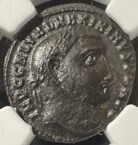 310-313 dC Imperio Romano Maximino II BI Nummus NGC XF Heraclea Como Nuevo - Imagen 1 de 4