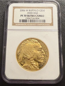 US 2006 W Gold 1 oz $50 NGC PF70UC Proof Gold Buffalo - Picture 1 of 2