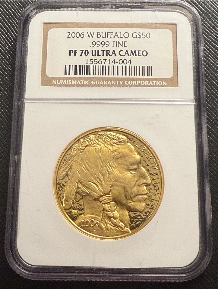 US 2006 W Gold 1 oz $50 NGC PF70UC Proof Gold Buffalo - Image 1 of 2