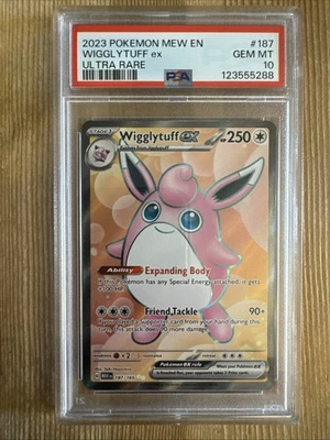 Wigglytuff ex - 187/165 - SV: Scarlet & Violet 151 - Ultra Rare - PSA 10 - Image 1 of 2