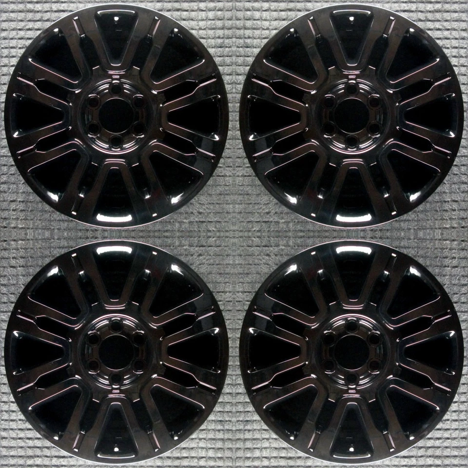 Juego de ruedas Ford Expedition negro 20" OEM 2008 a 2014 Foto 1 de 1