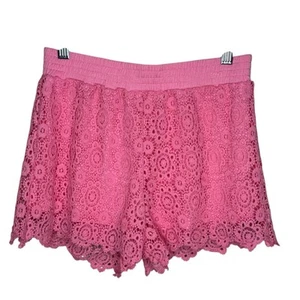 NWT Design History Shorts Eyelet Lace Pink Girls Stitch Fix Size L Large - Picture 1 of 10