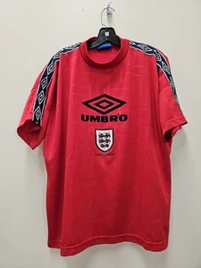 Vintage 90’s Umbro England Training Kit Soccer Jersey Large - Afbeelding 1 van 9