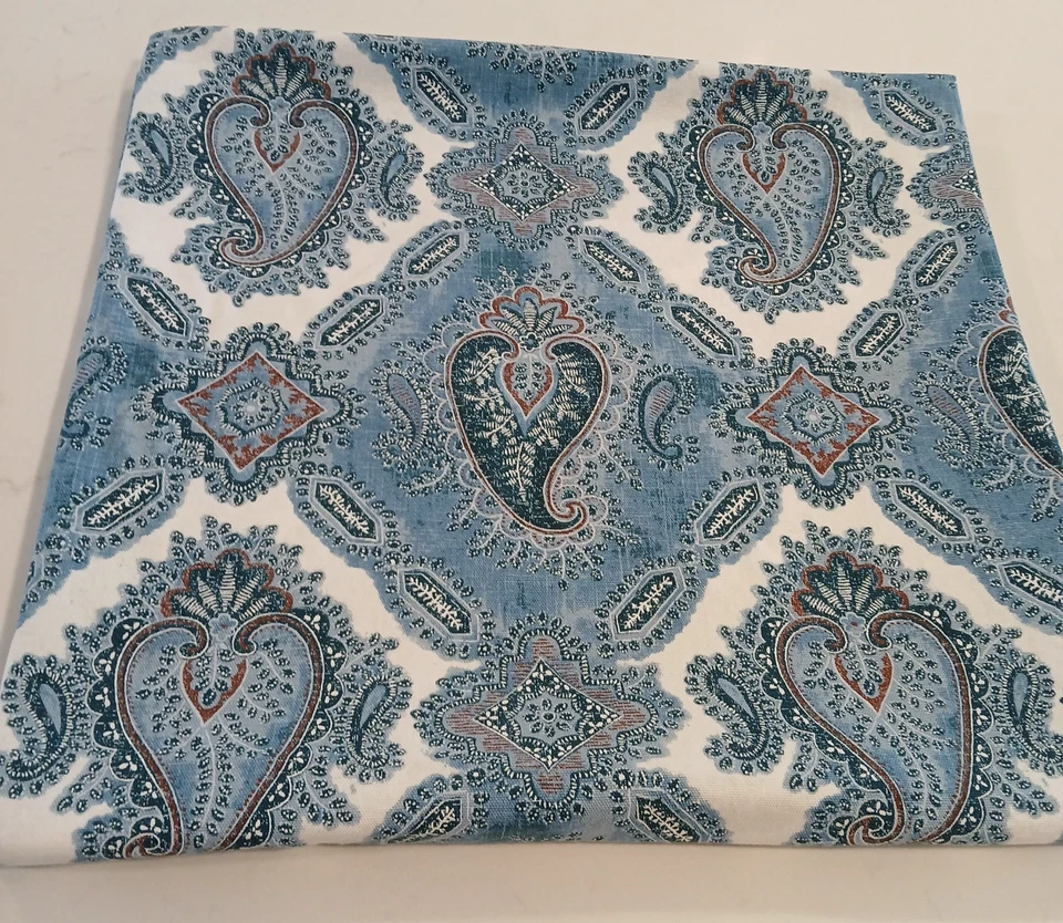 Tommy Hilfiger Cortina de Ducha Algodón Estampado Paisley  Foto 1 de 4