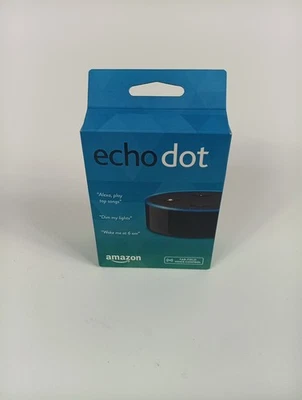 Amazon Echo Dot 2nd Generation Smart Speaker Alexa Enabled - Black - RS03QR NEW - Image 1 of 4