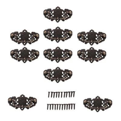 10 Pack Vintage Kitchen Cabinet Pull Furniture Drop Pull Drawer Handles - Image 1 of 4