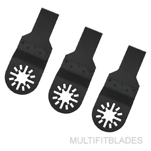 3 lame per seghetto oscillanti a denti fini 3/4" adatte al vecchio modello Fein Multimaster - Foto 1 di 1