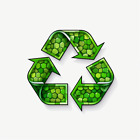 Autoaufkleber Sticker Recycling-Symbol Aufkleber