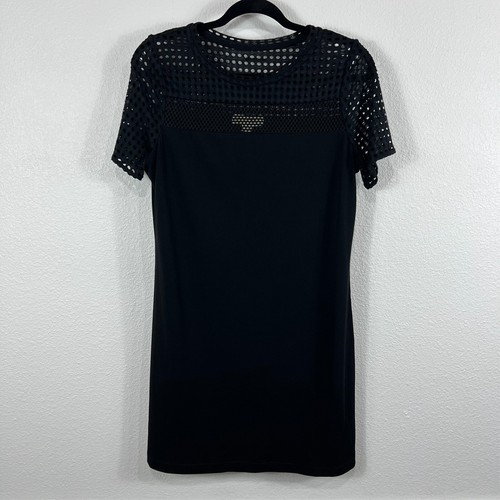 Michael Kors Abito Ritaglio Occhielli Donna M Nero Copricostume da Bagno