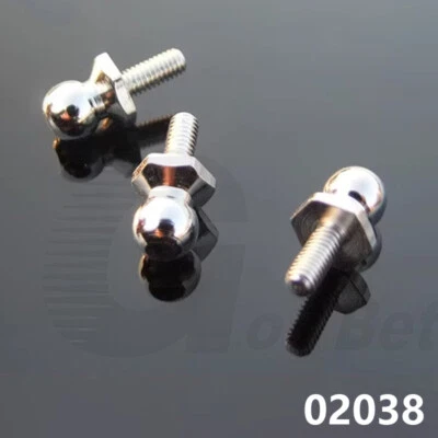 M3*6mm Ball Head Screws Link Rod Shock Absorber End Fixing Bolts 1:10 RC Car DIY - Image 1 of 3