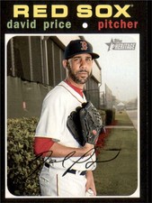 2020 Topps Heritage Base #162 David Price - Boston Red Sox